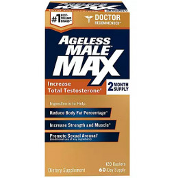 Ageless Male Max Total Testosterone and Nitric Oxide Booster, 120 ct