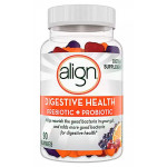 Align Digestive Health Prebiotic and Probiotic Supplement Gummies in Natural Fruit Flavors, 90 ct