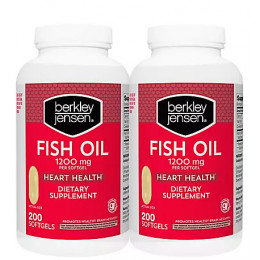 Berkley Jensen 1,200mg Fish Oil Softgels, 2 pk./200 ct. 