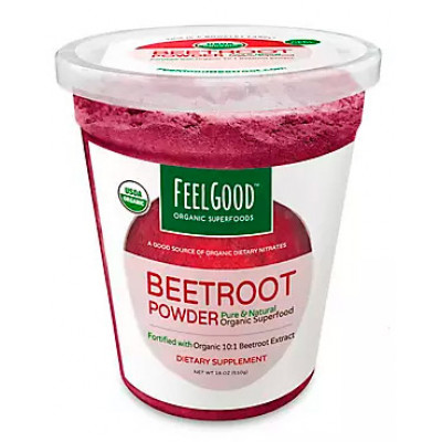 Feel Good Organic Fortified Beetroot Powder, 18 oz