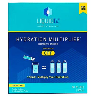 Liquid I.V. Hydration Multiplier Lemon Lime, 24 ct