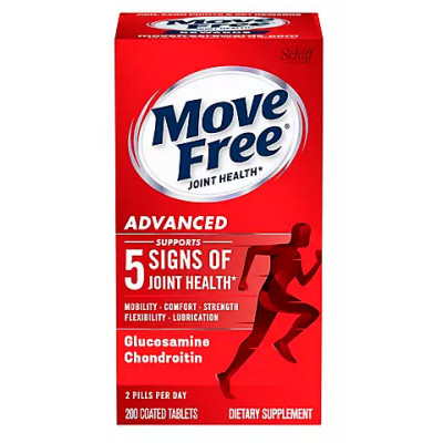 Move Free Joint Health Advanced Glucosamine Chondroitin Dietary Supplement, 200 ct