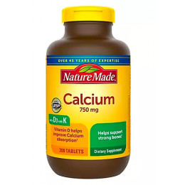 Nature Made 750mg Calcium Tablets, 300 ct