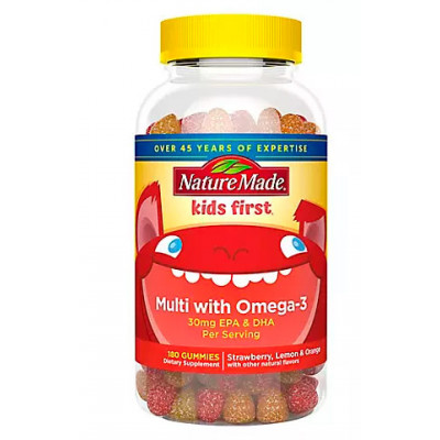 Nature Made Kids First Multivitamin Gummies with Omega 3, 180 ct