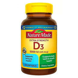 Nature Made Vitamin D3 5,000 IU Softgels, 220 ct