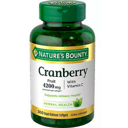 Nature's Bounty Cranberry Fruit 4200 mg, 300 ct