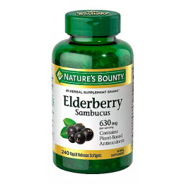 Nature's Bounty Elderberry Softgels 630 mg, 240 ct