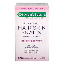 Nature's Bounty Hair, Skin and Nails Extra Strength Vitamins, 250 ct