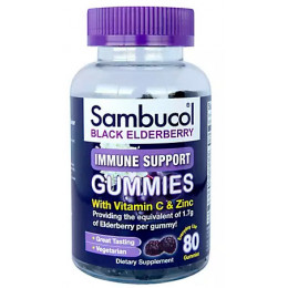 Sambucol Black Elderberry Immune Support Gummies, 80 ct