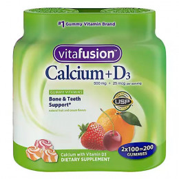 Vitafusion 500mg Calcium Gummy Vitamins for Adults, 2 pk./100 ct